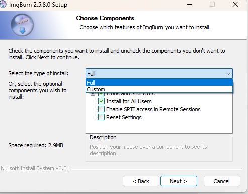 設定はそのままで 「Next」を連打