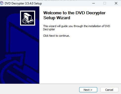 DVD Decrypterのインストール
