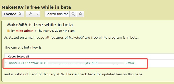 makemkv beta key