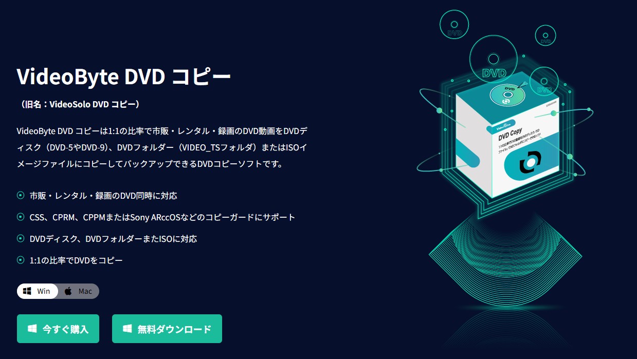  VideoByte DVD コピー