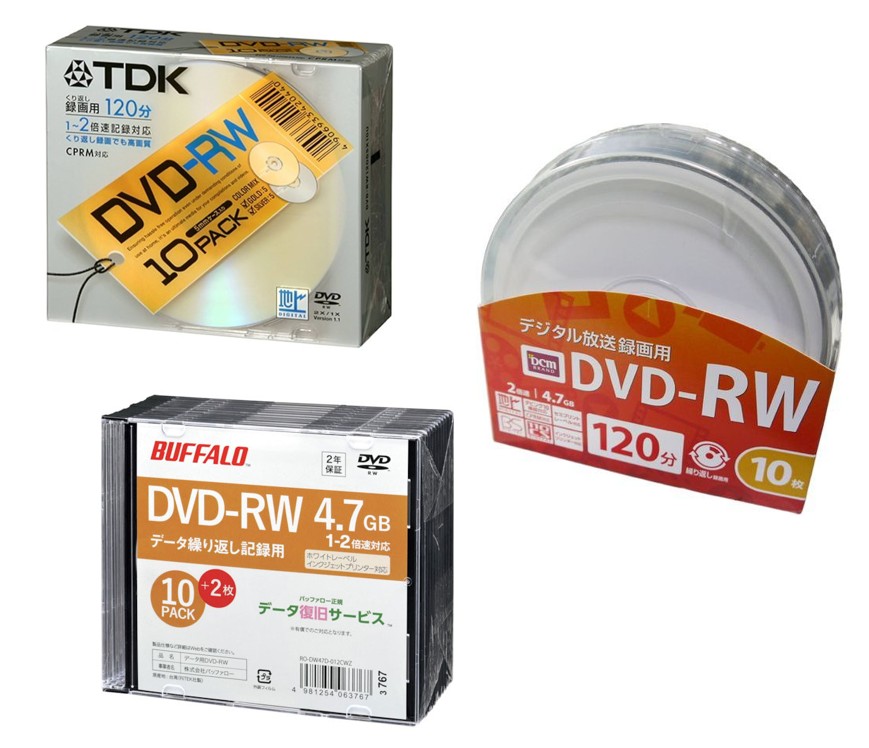 dvd-rw フォーマット