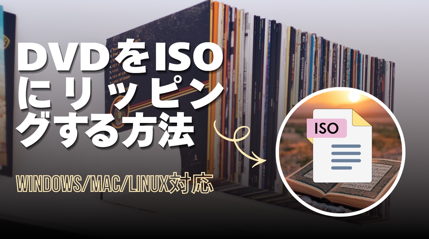 【2026最新】DVDをISOにリッピングする方法を解説！Windows/Mac/Linux対応・おすすめソフト