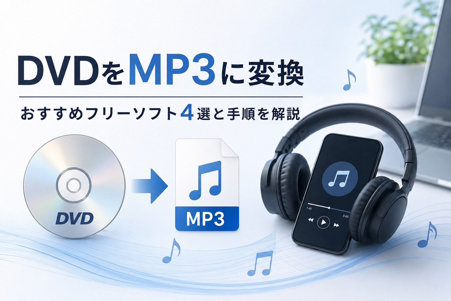 【2026年最新版】DVDをMP3に変換できるフリーソフトおすすめ4選と手順を徹底解説