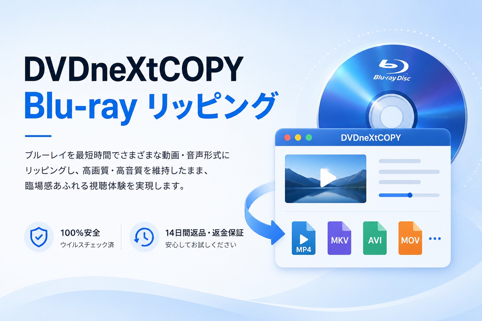 DVDneXtCOPY Blu-ray リッピング