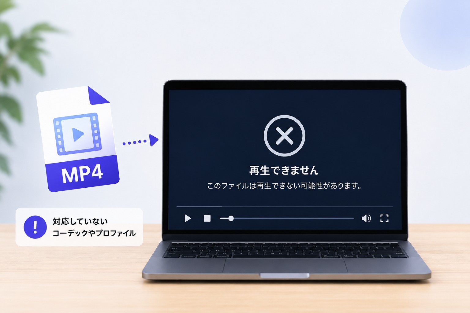 再生ソフト・プレイヤーがMP4の仕様に非対応