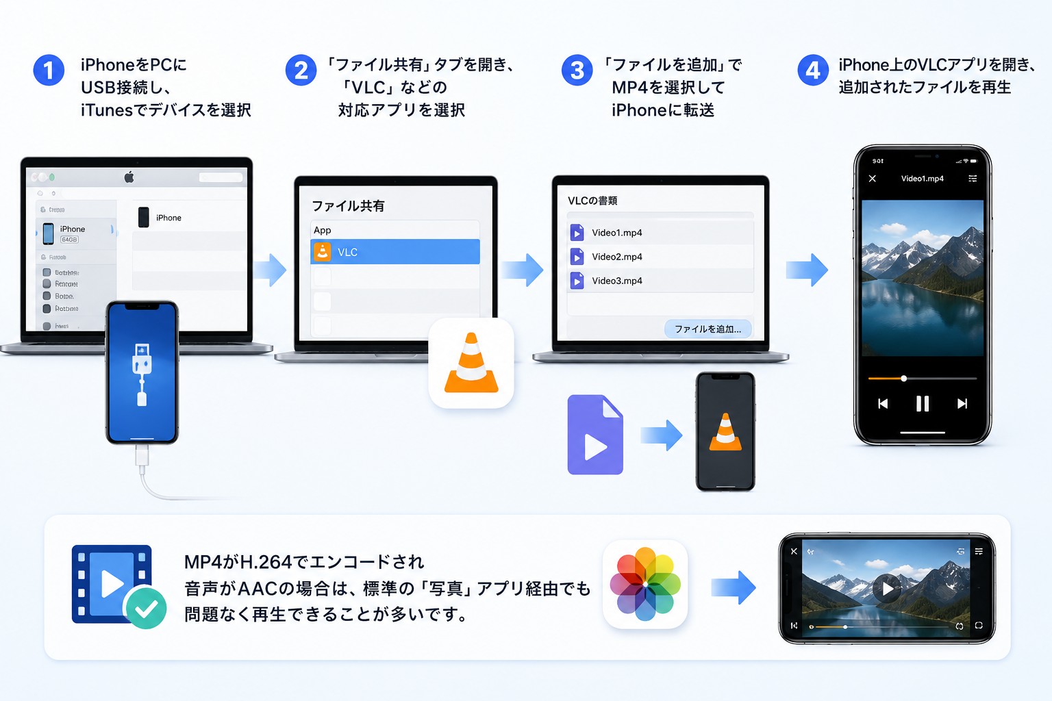 WindowsパソコンからiTunesで同期する方法
