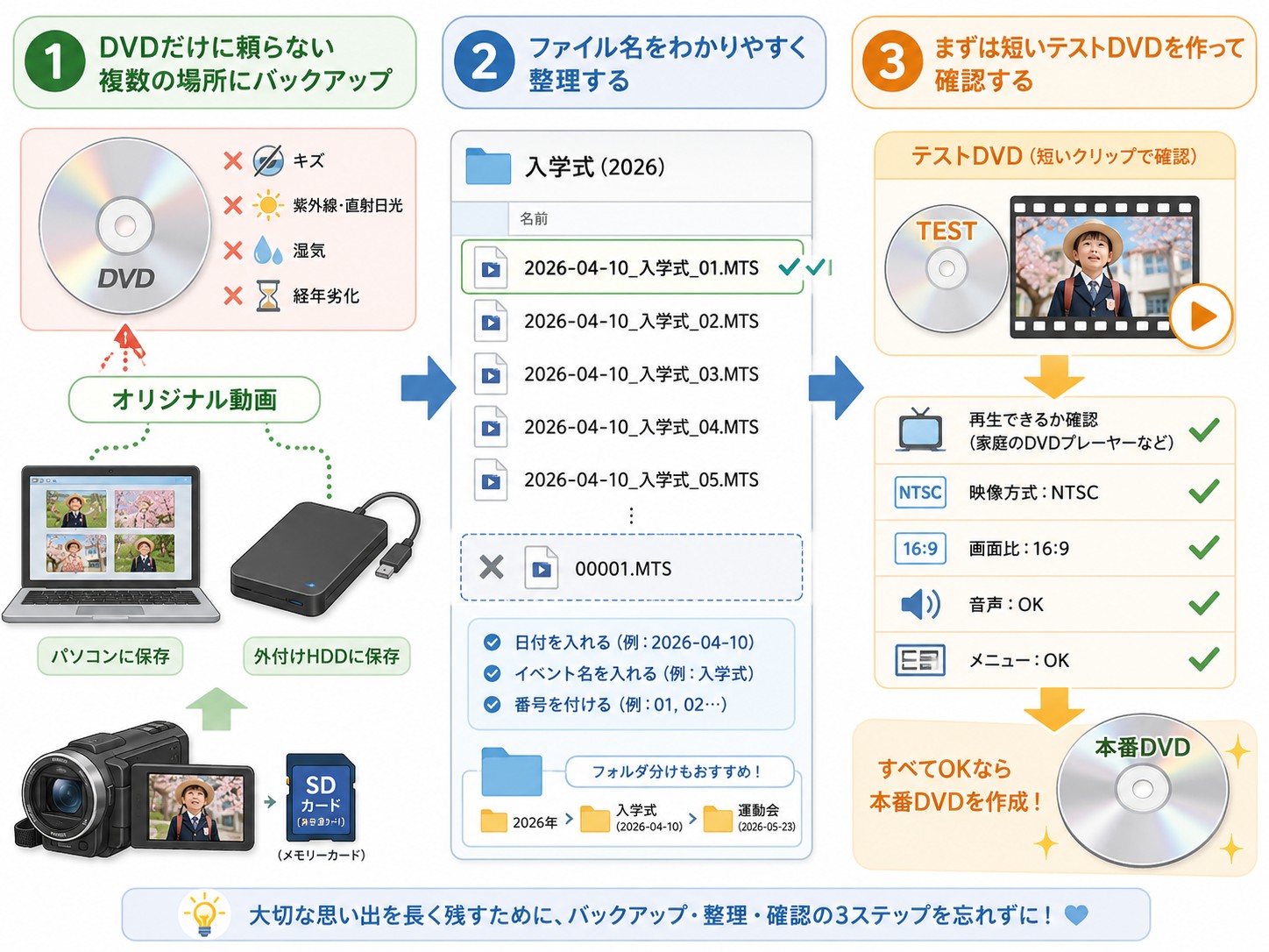失敗しないための保存・整理のコツ