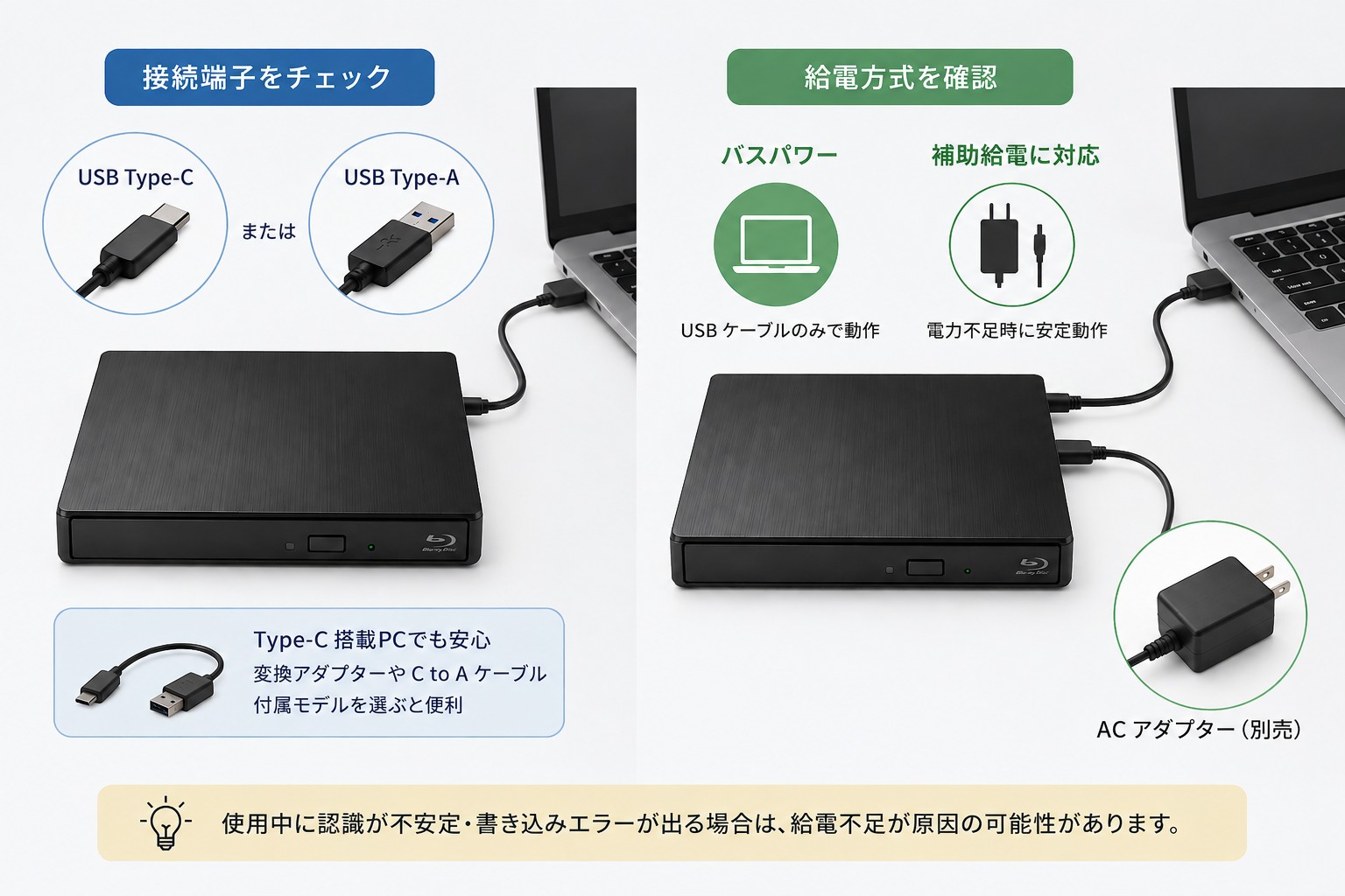 外付けブルーレイドライブおすすめ4選！Windows11・Mac対応と選び方